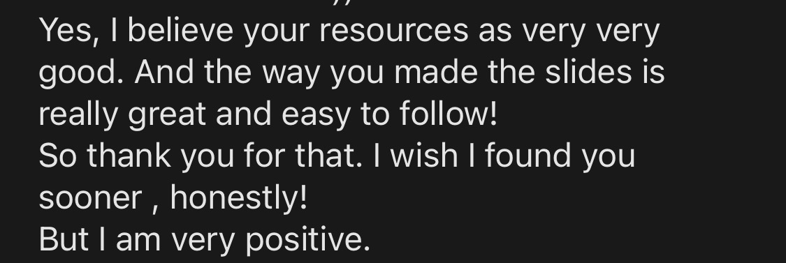 Feedback saying the resources were easy to follow and wishing they had found PharmX sooner.