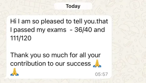 Student exam result