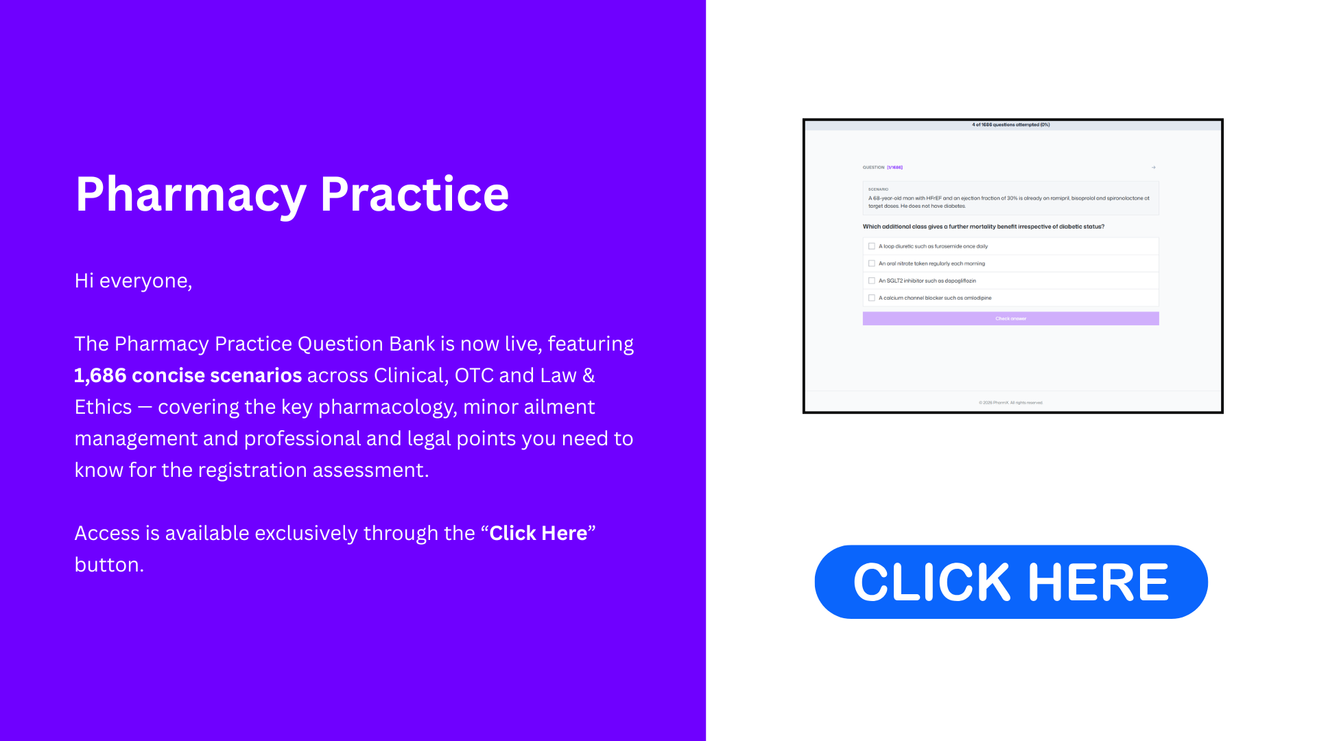Pharmacy Practice QBank sample explanation